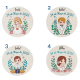 100 pegatinas circulares comunión niños con diámetro 4,5cm 100 pegatinas circulares comunión niños con diámetro 4,5cm