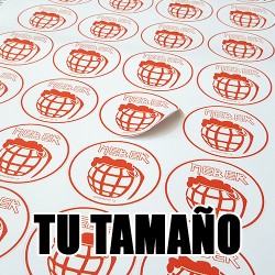 Pegatinas circulares personalizadas a medida