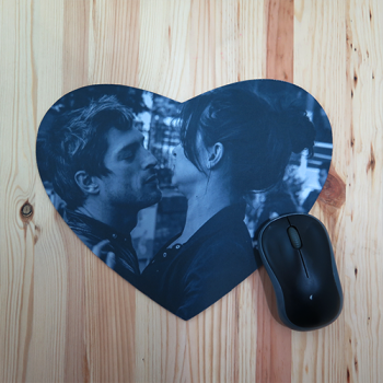 Alfombrilla de ratón personalizada con forma de corazón