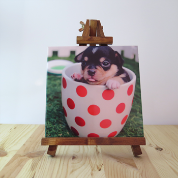 Azulejo personalizado 15x15cm con caballete