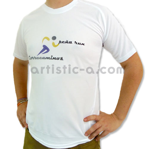 Camiseta técnica transpirable personalizada con logo