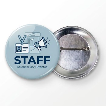 Chapas Personalizadas 38mm de Metal con Aguja