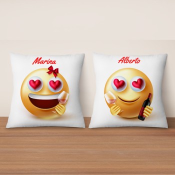 Pack 2 Cojines Emoticonos