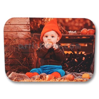 Imán rectangular personalizado de madera