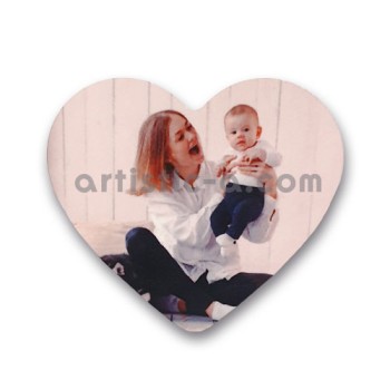 Imán personalizado con forma de corazón