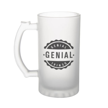 Jarra de Cerveza diseño Siendo Genial