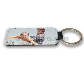 Llavero rectangular simil cuero personalizado Llavero rectangular simil cuero personalizado