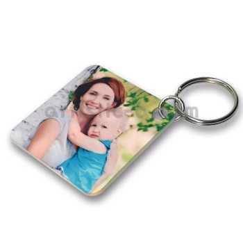 Llavero cuadrado personalizado de pvc