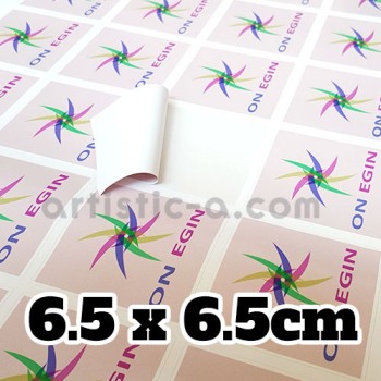 100 pegatinas cuadradas de 6'5x6'5cm 100 pegatinas cuadradas de 6'5x6'5cm