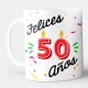 Taza Personalizada Felices 50