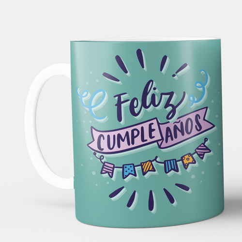 taza blanca Feliz cumpleaños Taza personalizada Feliz Cumpleaños