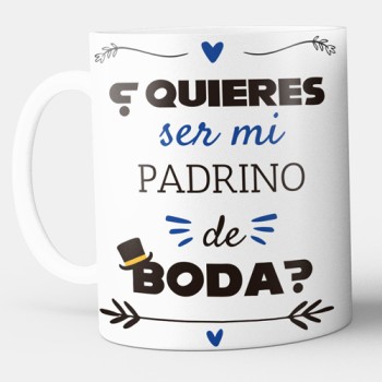 Taza ¿Quieres ser mi padrino de boda ?