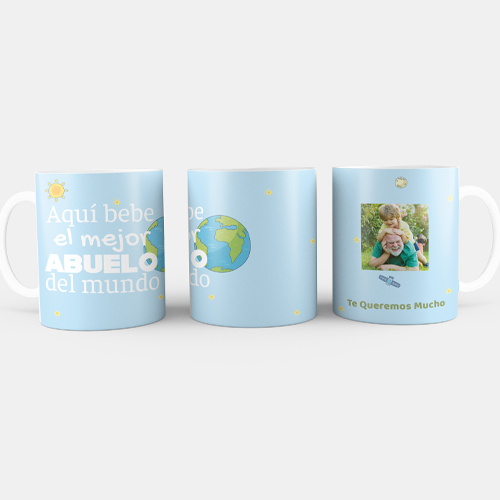 taza personalizada Aquí bebe Abuelo Taza Personalizada Aquí bebe Abuelo