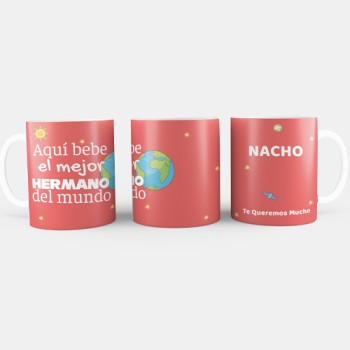Taza personalizada para hermano