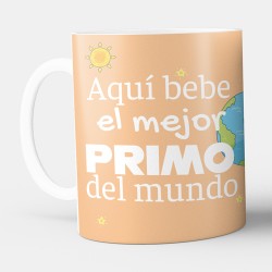 Taza  Personalizada Aquí bebe Primo