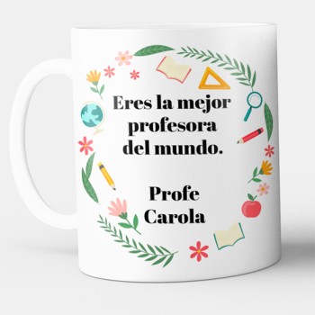 Taza  Personalizada Profesor C&iacute;rculo