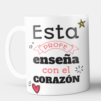 Taza  Personalizada Profe Ense&ntilde;a