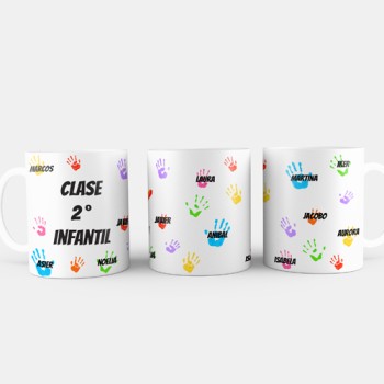 Taza Personalizada Clase Manos Taza Personalizada Clase Manos