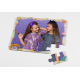 Puzzle infantil personalizado de 12 piezas con marco de flores