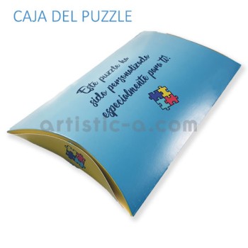 Puzzle personalizado infantil con marco de hadas y caja