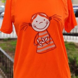 Camiseta de manga corta naranja Rett
