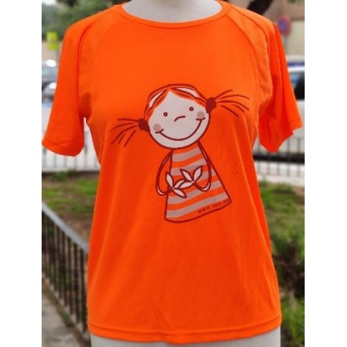 Camiseta de manga corta naranja Rett