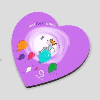 Imán de PVC corazón Niña Mr. Hair Imán de PVC corazón Niña Mr. Hair