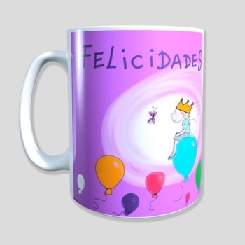 Taza pvc Feliz cumple niña de la AESR. Taza pvc Feliz cumple niña de la AESR.