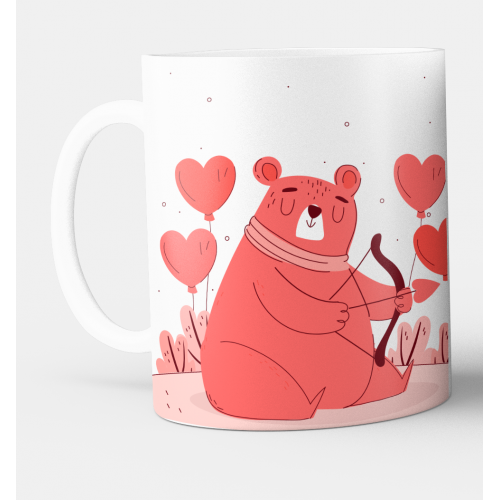 Taza Corazones Oso