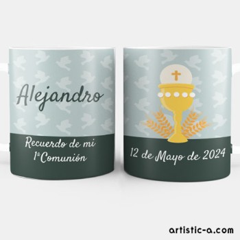 Taza Personalizada Comunión Cáliz Taza Personalizada Comunión Cáliz