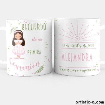 Taza Personalizada Comunión Niña Taza Personalizada Comunión Niña