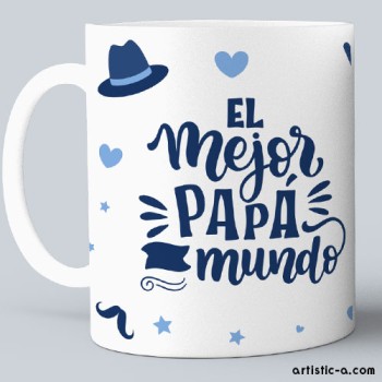 Taza personalizada El mejor pap&aacute; del mundo