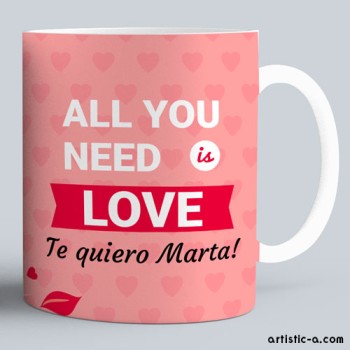 Taza All you need is love