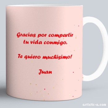 Taza Corazones globo