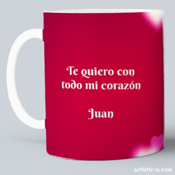 Taza Corazones y destellos