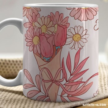 Taza Personalizada Madre Flores Taza Personalizada Madre Flores