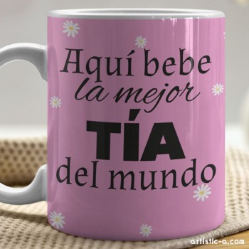 Taza Personalizada para tia Taza Personalizada para tia