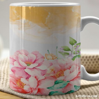 Taza Personalizada Boda Flores Taza Personalizada Boda Flores