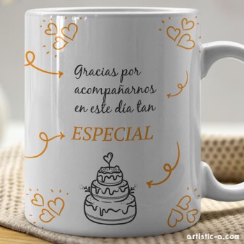 Taza Personalizada Boda Doodles Taza Personalizada Boda Doodles