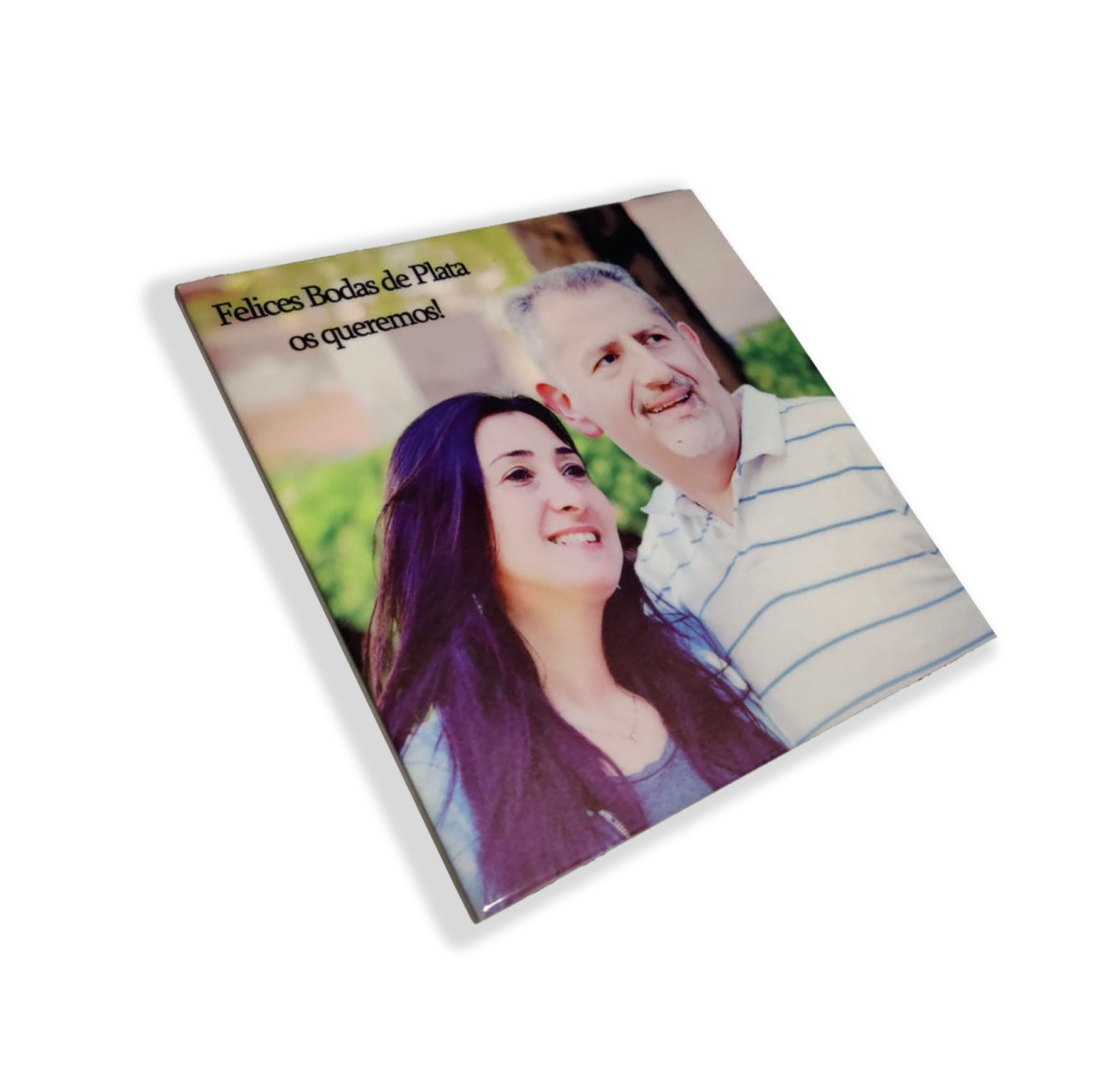 Azulejo cerámico de 15x15 cm personalizado