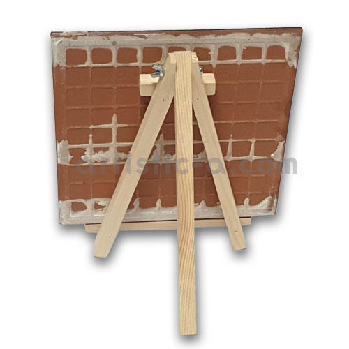 Reverso y soporte del azulejo grande