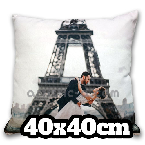 Cojín personalizado cuadrado 40x40cm con impresión fotográfica