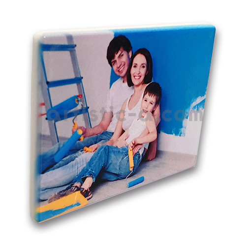 Perfil lateral del imán rectangular cerámico