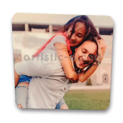 Imán de PVC cuadrado personalizado frontal para publicidad