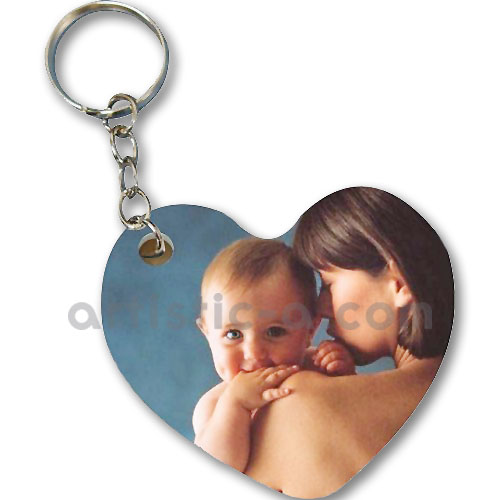 Llavero corazón personalizado de pvc ligero y resistente