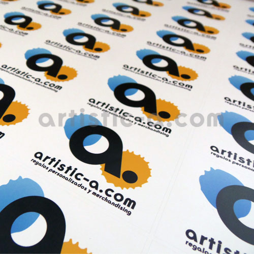 Imprimir etiquetas adhesivas rectangulares de 6x4 cm