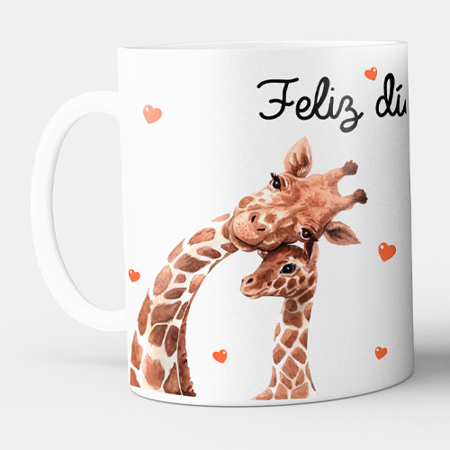 Taza de jirafa mamá