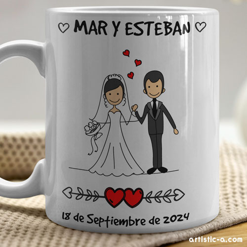 tazas personalizadas para bodas